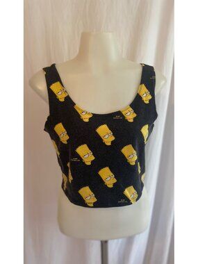 The Simpsons Bart Simpson Black And Yellow All Over Print Tank